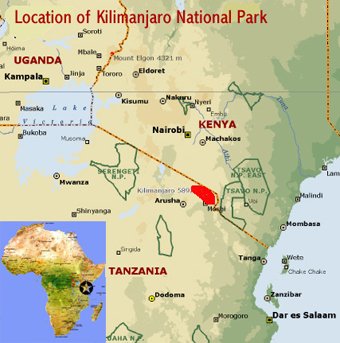Kilimanjaro National Park Map