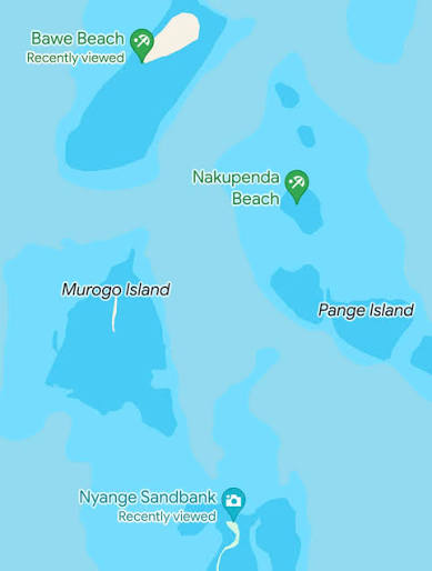 Nakupenda Beach Zanzibar Map